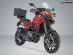 Set TRAX ADV negru (topcase + STREET-RACK + adaptor + blocator) - 38.0L - Ducati Multistrada 1200 Enduro/950/1260/V2 - SW-Motech