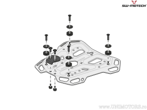 Set TRAX ADV negru (topcase TRAX ADV + suport specific + placă adaptor + set blocare TRAX) - Honda NT 1100 ('21-) - SW-Motech