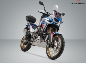 Set URBAN ABS (topcase URBAN + ADVENTURE-RACK + DHV + kit adaptor) - Honda CRF1100L / Adv Sports ('19-) - SW-Motech