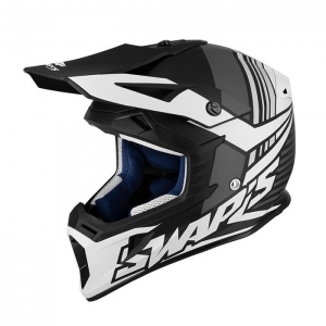 SIFAM - Casco Offroad SWAP's S818 - nero / bianco opaco [S]