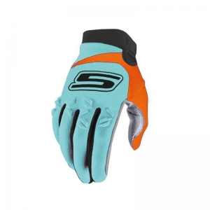 SIFAM - Guantes S-LINE Offroad - AZUL / NARANJA FLUORESCENTE - XL [HOMOLOGACIÓN CE]