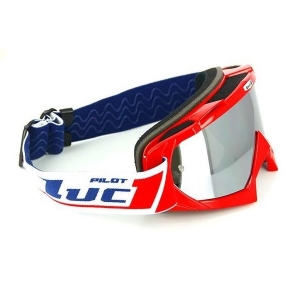 SIFAM - OKULARY OFFROAD LUC1 TEAM - CZERWONE [Wizjer IRIDIUM CHROME + CLEAR]