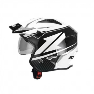 SIFAM - Open-face Helmet S-LINE S769 TROOPER - White/Black [XL]