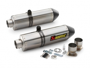 Silencieux Final Akrapovic (Ligne Slip-on) KTM 990 Adventure ('06-'12) / 990 Adventure ABS ('12) - KTM