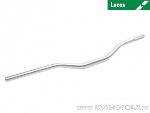 Silver Aluminum Offroad Handlebar, Medium Diameter 28mm and Length 800mm - Lucas TRW