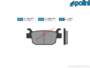 Sintered rear brake pads (81,6x37,4x9,5mm) - 1742082.S - Polini