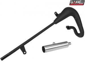 Sistema completo de escape Giannelli Enduro 2T - Suzuki TS 50 X ('82-'01) - Silenciador de aluminio