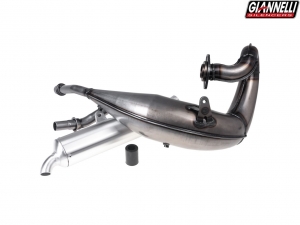 Sistema completo de escape Giannelli Enduro 2T - Yamaha DT 125 R ('89-'98) - tapa final de aluminio