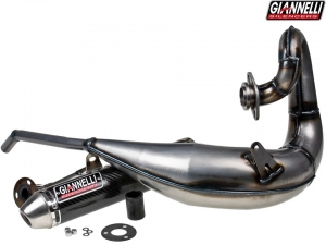 Sistema di scarico completo Giannelli Enduro 2T - Yamaha DT 125 RE / DT 125 X ('04-'06) - Marmitta in carbonio