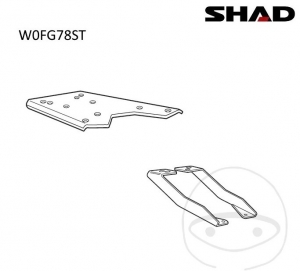 Soporte caja trasera (topcase) - BMW F 750 850 GS ABS ('18-'20) / F 750 850 GS DTC ('18-'20) / F 750 850 GS ESA ('18-'20) - JM