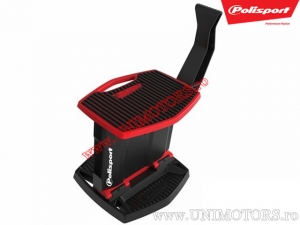 Soporte central plegable rojo para motocicleta enduro/cross - Polisport