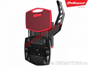 Soporte central plegable rojo para motocicleta enduro/cross - Polisport