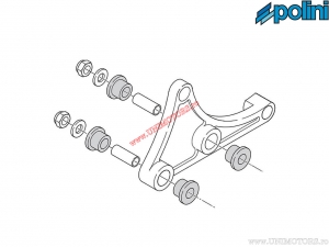 Soporte de escape - 214.0113 - Aprilia Scarabeo 50 2T Street Restyling (Piaggio) / Piaggio Zip 50 2T SP H2O ('96-'00) - Polini