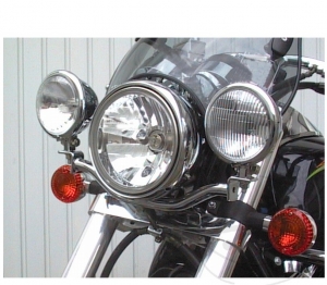 Soporte de faro cromado - Kawasaki VN 1500 D Classic ('96-'97) / VN 1500 P Mean Streak ('02-'03) / VN 800 A ('95-'99) - JM