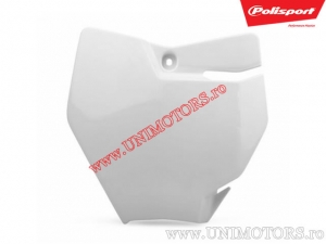 Soporte de placa de número blanco - KTM SX 65 ('16-'19) - Polisport