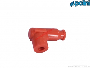 Spark plug cap (short) - red silicone - Polini