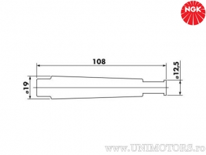 Spark plug pipe SD05EM - Husqvarna SM 510 R ie / SM 610 ie / SMR 125 4T / SMS 630 ie / SMS4 125 4T / TE 125 4T SMS4 - NGK