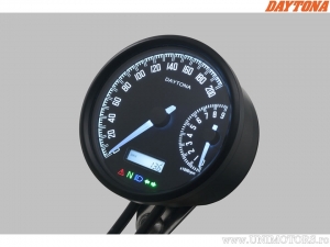 Speedometer - 200 km/h and tachometer - 9000 rpm DAYTONA VELONA black D: 87.3/80mm - Daytona