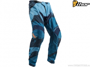 Spodnie enduro / cross Sector Camo (niebieski) - Thor