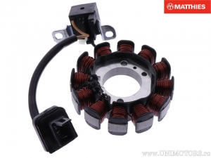 Stator alternateur - Aprilia Scarabeo 100 / Derbi Atlantis 50 / Italjet Torpedo 50 / Malaguti Centro 50 / Piaggio Fly 100 - JM