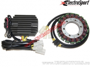 Stator et régulateur de tension Kawasaki KVF650 Brute Force 4x4i ('06-'13) / KVF750 Brute Force 4x4i ('05-'07) - (Electrosport)