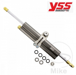 Steering damper 120 mm platinum A YSS - Honda NSS 300 / PCX 150 / Kawasaki W 800 / Triumph Bonneville 1200 / Thruxton 900 - JM