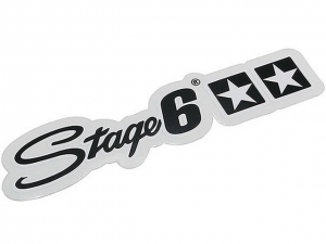 Sticker (decal) - Stage 6 140x35mm (black)