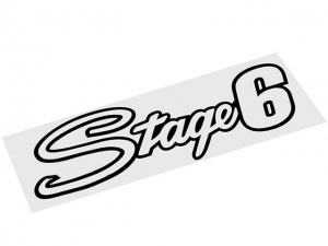 Sticker (decal) - Stage 6 200x60mm (black)