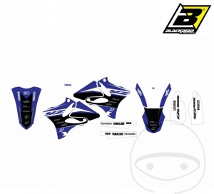 Stickere carene si husa sa - Yamaha YZ 125 ('02-'14) / YZ 250 2T ('02-'14) - JM