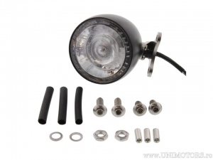 Stop complete LED universal black with turn signal Bullet 1000 RB smoked glass - Kellermann