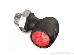 Stop completo LED universale vetro fumé nero Atto RB con montaggio verticale - Kellermann