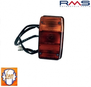 Stop cu semnalizare Sx - Piaggio Ape Car P2 - P3 ('78-'85) / Ape MP 501 / MP 601 2T AC 220cc - RMS