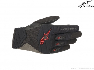 Straßenmotorradhandschuhe Shore (Schwarz/Rot) - Alpinestars