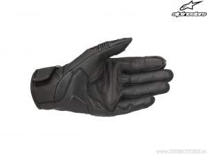 Street Motorcycle Gloves Axis Leather (Black) - Alpinestars