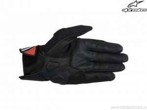 Street Motorcycle Gloves Booster (black/red) - Alpinestars