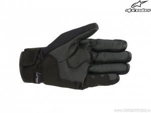 Street Motorcycle Gloves S Max Drystar (Black/Yellow) - Alpinestars