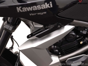 Suport far ceata set - otel - culoare: negru - Kawasaki Versys 650 ('09-'14) - SW-Motech