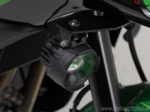 Suport far ceata set - otel - culoare: negru - Kawasaki Versys 650 ('14-'21) - SW-Motech