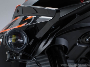 Suport far ceata set - otel - culoare: negru - KTM 1050/1090 Adv. / 1190 Adv./R - SW-Motech