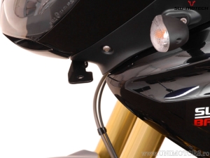 Suport far ceata set - otel - culoare: negru - Triumph Tiger 1050i ('06-) - SW-Motech