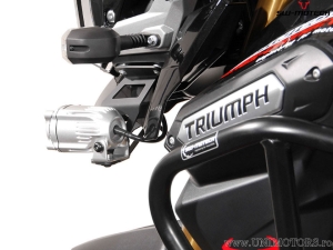 Suport far ceata set - otel - culoare: negru - Triumph Tiger 1200 Explorer ('12-) - SW-Motech