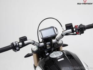 Suport GPS ghidon cu QUICK-LOCK si culoare neagra - Ducati Scrambler 1100 Sport ('17-) - SW-Motech