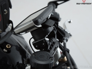 Suport GPS ghidon cu QUICK-LOCK si culoare neagra - Triumph Speed Triple 1050 ('10-) - SW-Motech