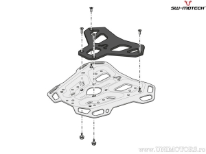 Suport topcase ADVENTURE-RACK - material: aluminiu - culoare: negru - BMW F 650 / 700 / 800 GS - SW-Motech