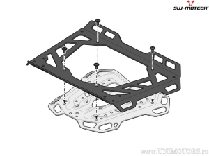 Suport topcase ADVENTURE-RACK - material: aluminiu - culoare: negru - Triumph Tiger 800 Modelle ('10-) - SW-Motech