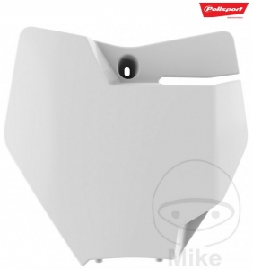 Suporte de número de corrida Polisport branco - KTM SX 85 17/14 polegadas ('18-'19) / KTM SX 85 19/16 polegadas ('18-'19) - JM