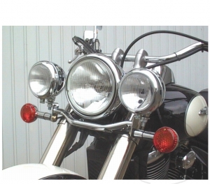 Support de phare chromé - Roue à rayons Suzuki VL 800 C800 Intruder ('05-'17) / Roue à rayons VL 800 C800 UE Intruder ('05-'1