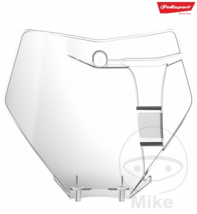 Support de Plaque de Numéro de Course Polisport Transparent - KTM SX 125 ('19-'22) / KTM SX 150 ('19-'22) / KTM SX 250 ('19-'22