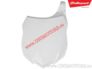 Support de plaque d'immatriculation blanc - Kawasaki KX 250 F 4T / KX 450 F ('13-'15) - Polisport