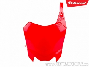 Support de plaque d'immatriculation rouge - Honda CRF 110 F ('13-'19) - Polisport